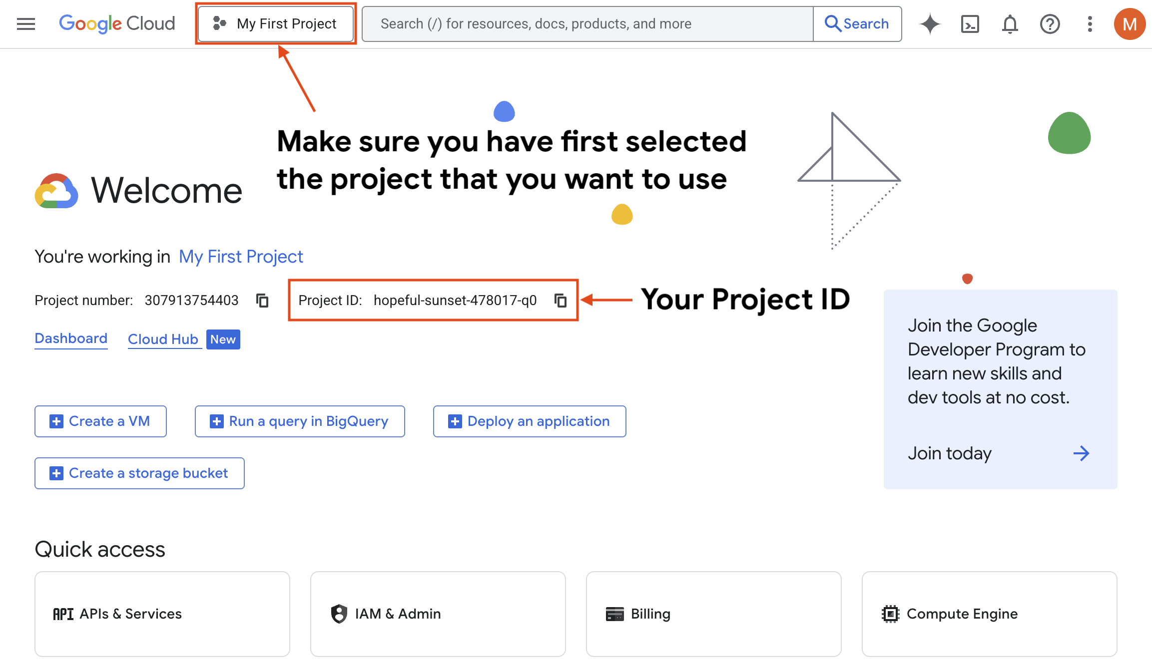 Google Cloud Project ID